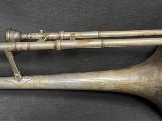 HENRY DISTIN MFG CO. TROMBONE 1867 MADE IN WILLIAMSPORT PA.
